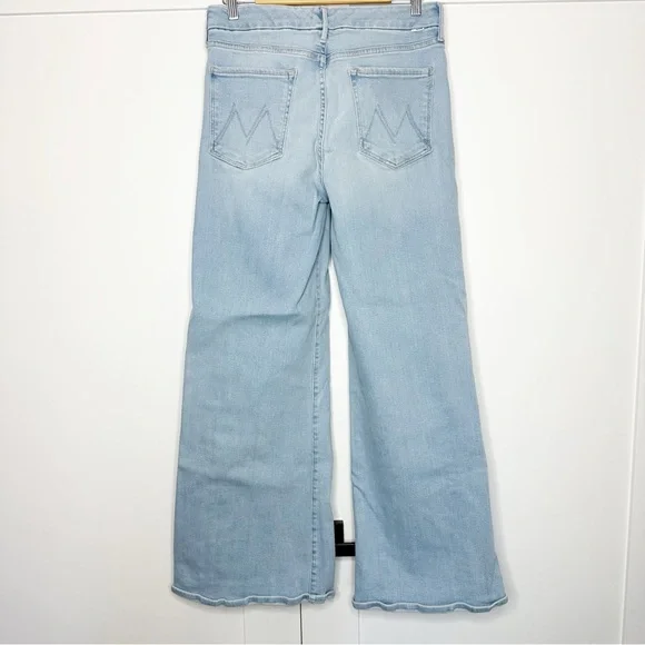 MOTHER THE ROLLER SNEAK BALL'S IN YOUR COURT WIDE LEG JEANS 32 14 High Rise - Picture 8 of 15
